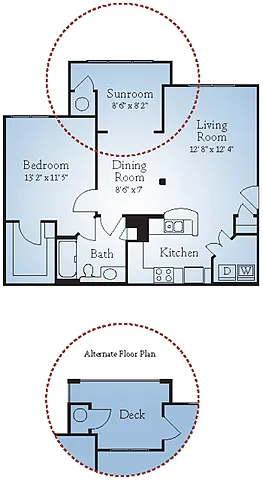 Floor plan The Kelley with Deck