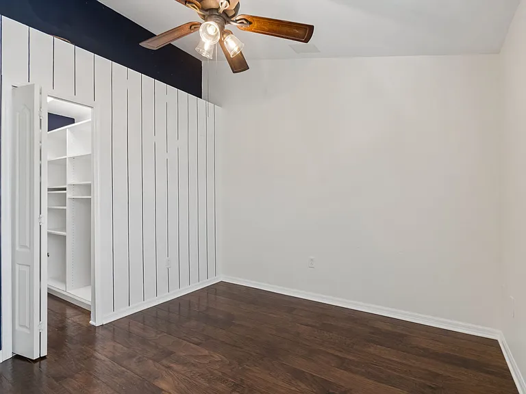 Bedroom 1 with large walk-in-closet