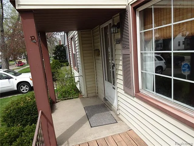 Covered porch entry