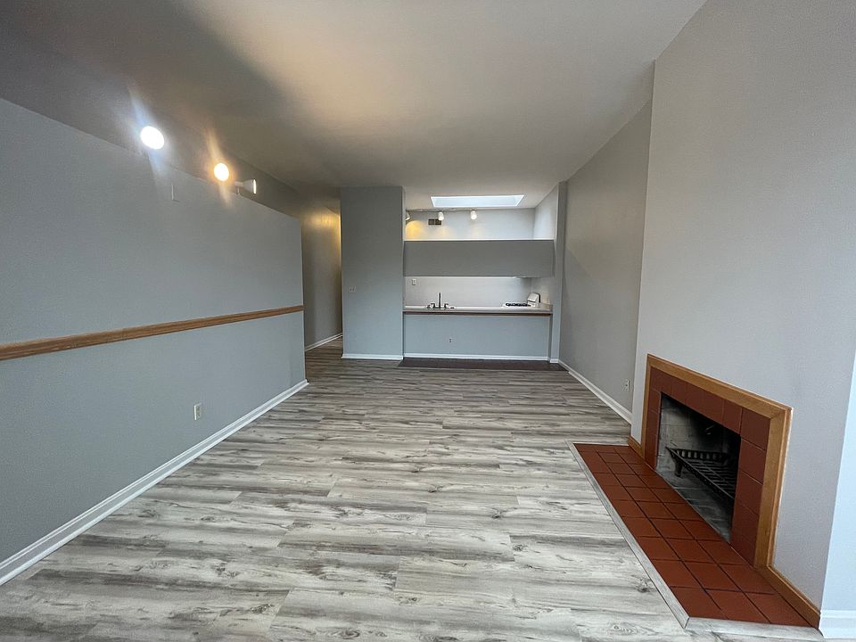 View from windows to the kitchen.
