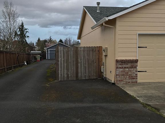 Left side of front of house