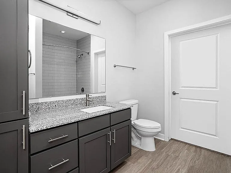 Elegant Bathroom with Granite Countertops