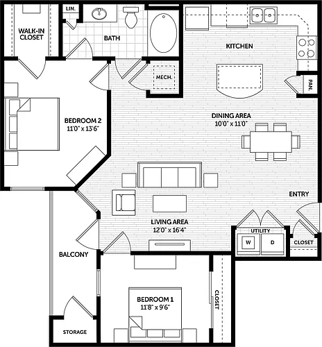 Floor plan 2BR