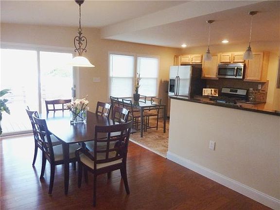 Dining room opens to kitchen and living room