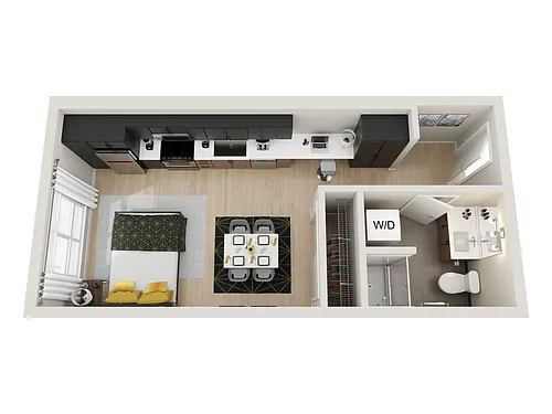 Floor plan Studio D