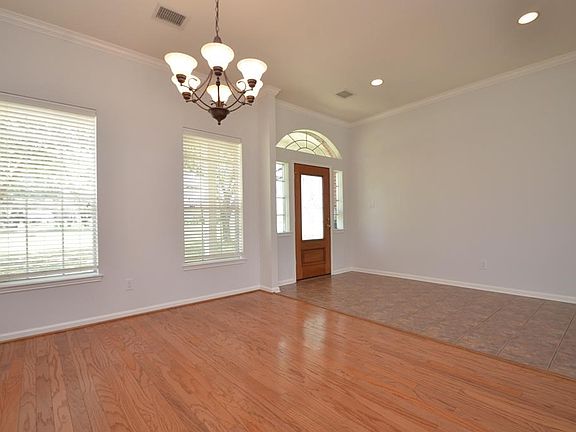 Front entry leading into open living spaces
