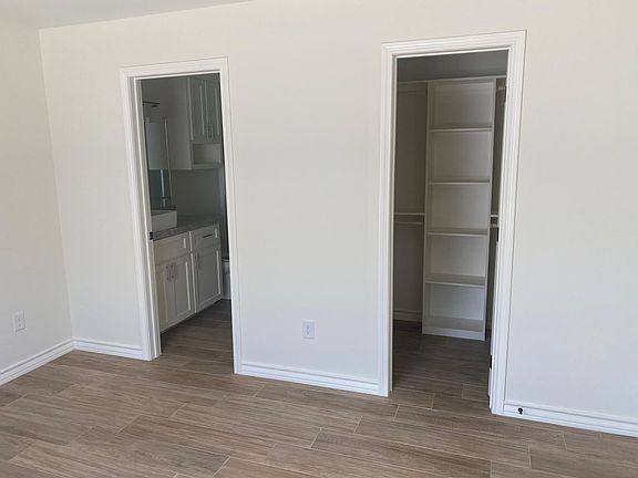 Master bedroom and walking closet