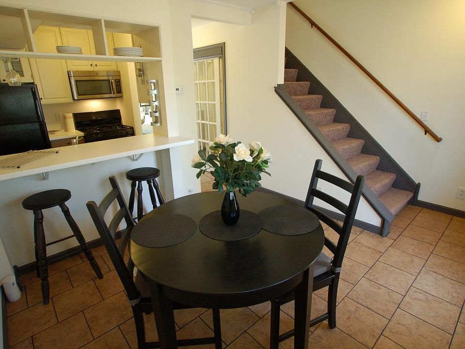 Entrance is glass door in background