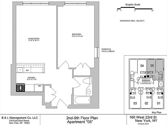 2nd image of 160 W 22nd St APT 905