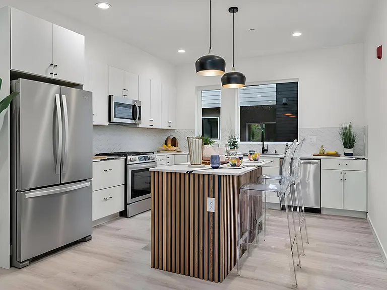 Appliances shown in photos are for reference only.