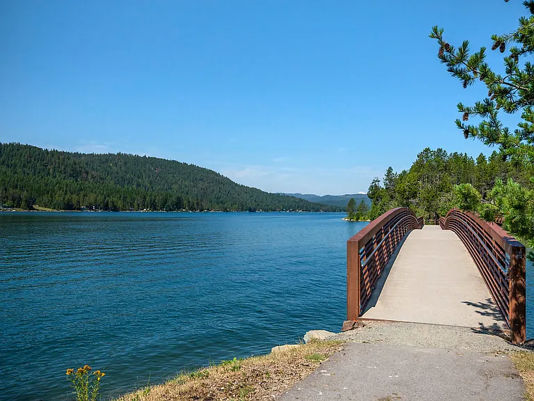Bridges and trails make for beautiful car-free walks and serenity on the water and off!