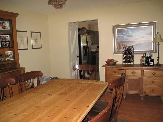 spacious dining area