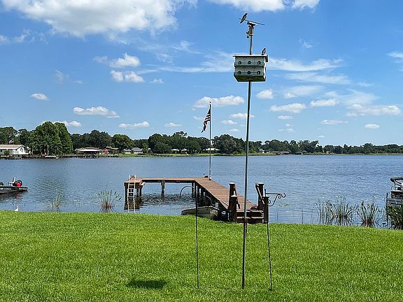 Private Dock with large yard