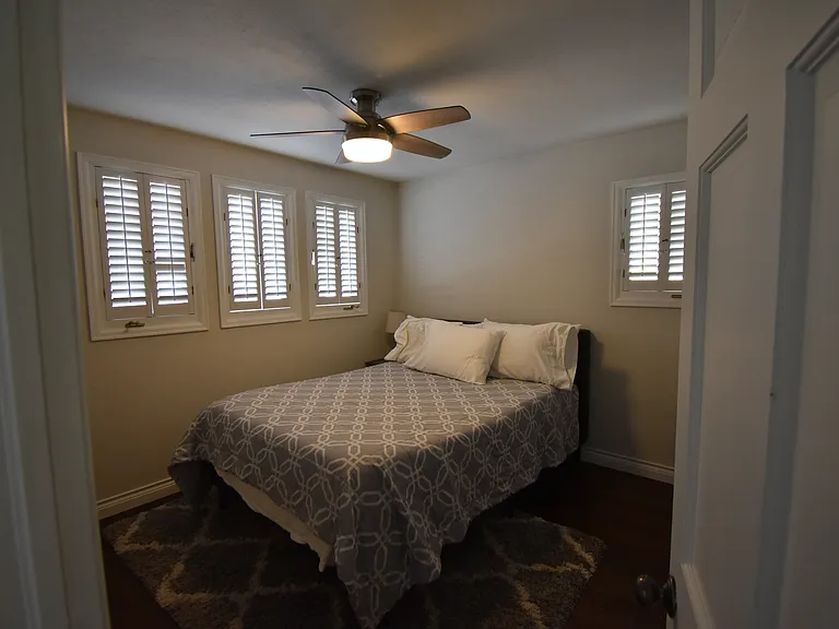 downstairs bedroom with closet