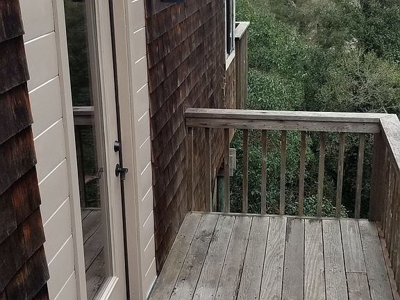 Front entrance and deck.