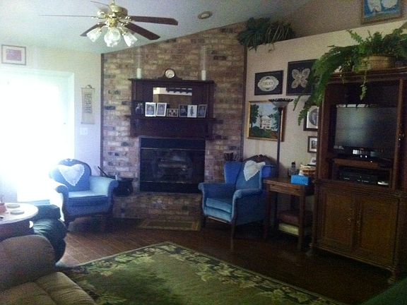 great room and firefpace