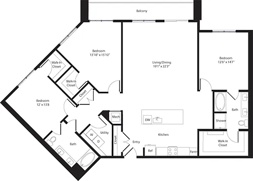Floor plan Mimosa