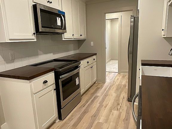 New appliances and cabinets