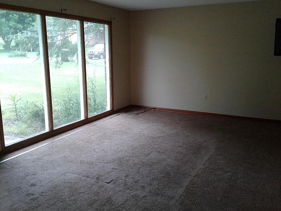 Living room facing Sparrow Road