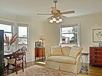Living Area with Views from Bay Window