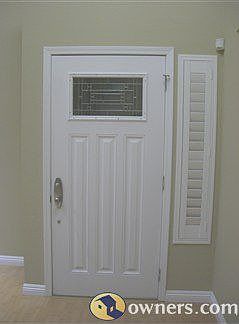 Front entry metal plated door