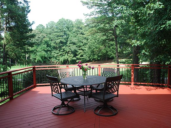 Deck overlooking golf course