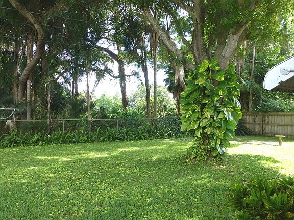 Beautiful fenced shaded back yard