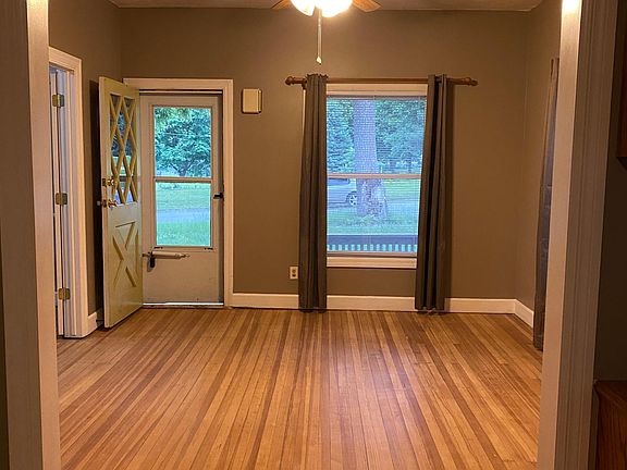 living room and front door