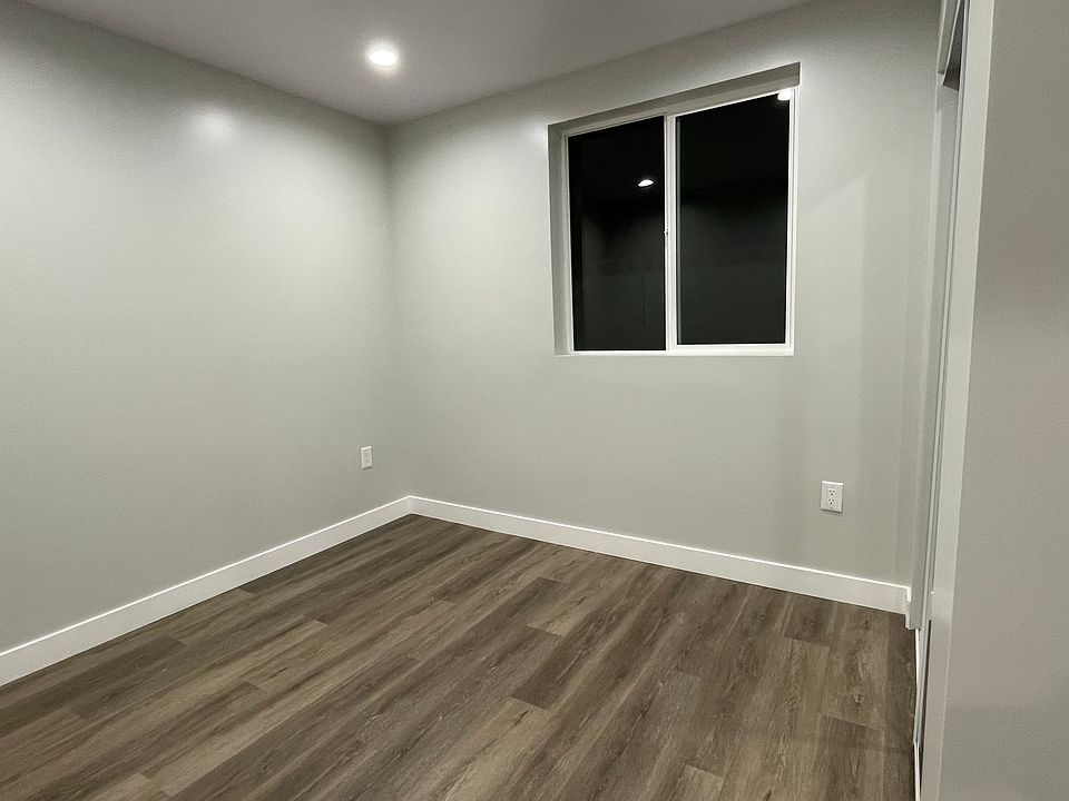 Bedroom and back window.