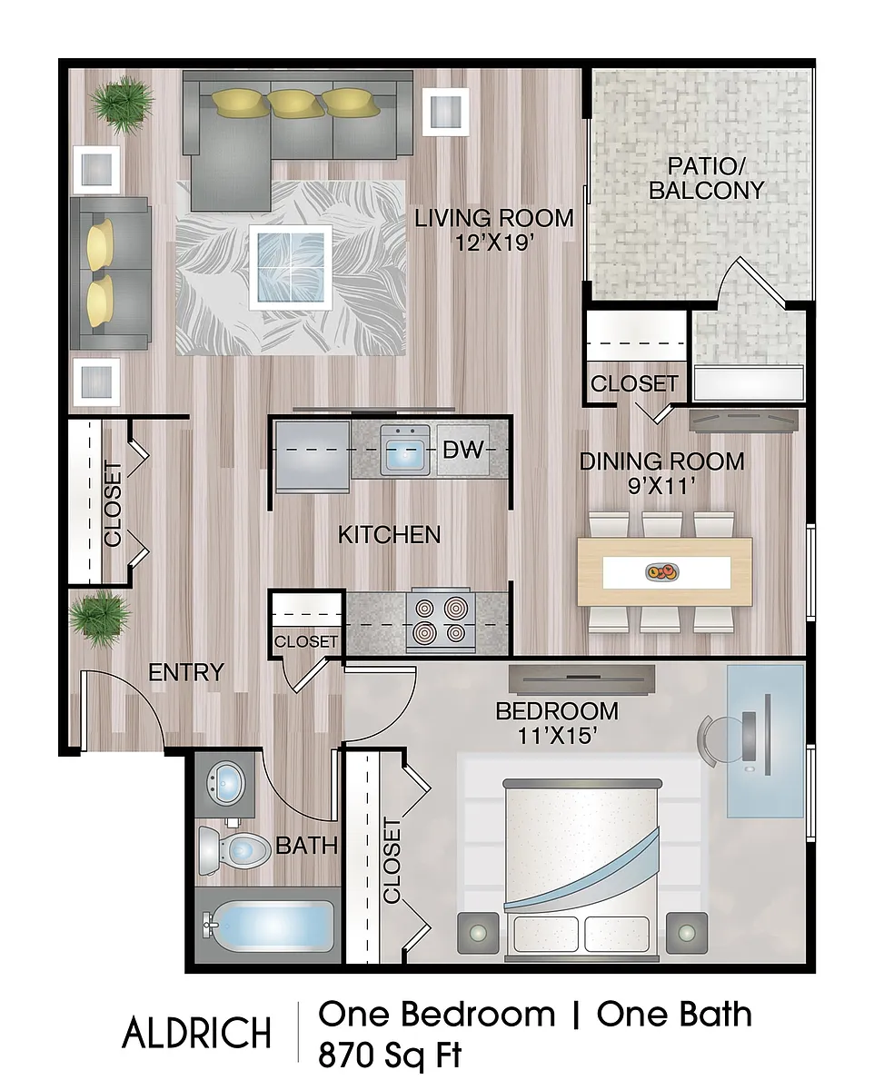 Floor plan Aldrich