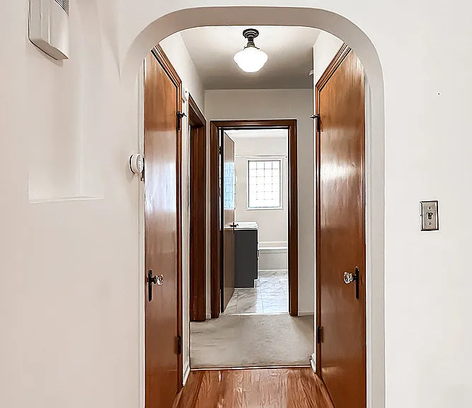 Hallway to Main Level Bathroom and Bedrooms