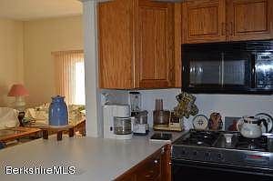 kitchen opens toward living room