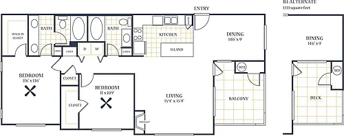 Floor plan B3