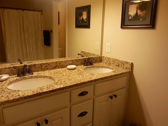 dual vanity sinks in front master bedroom