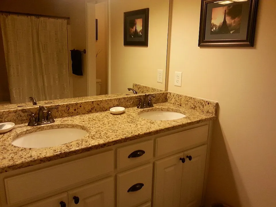 dual vanity sinks in front master bedroom