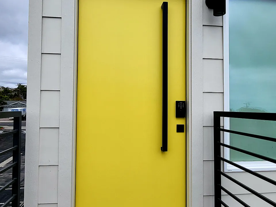 The front door.