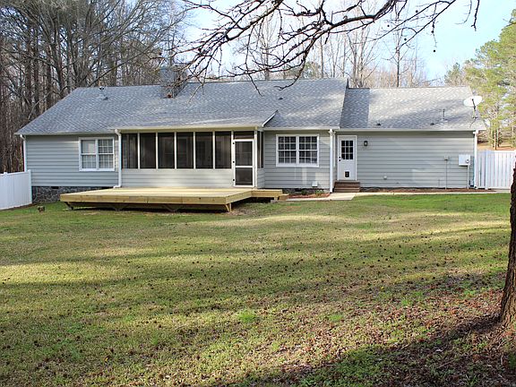 Fenced Yard with New Deck