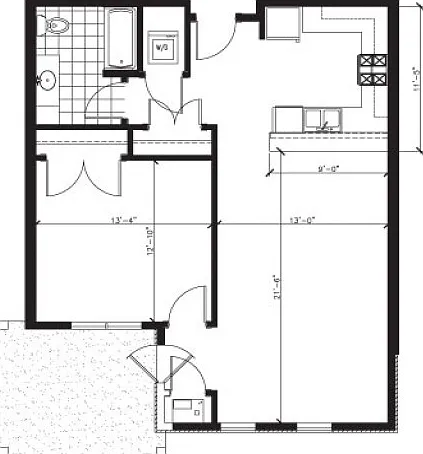 1 Bed 1 Bath - L 1 Bed 1 Bath - L