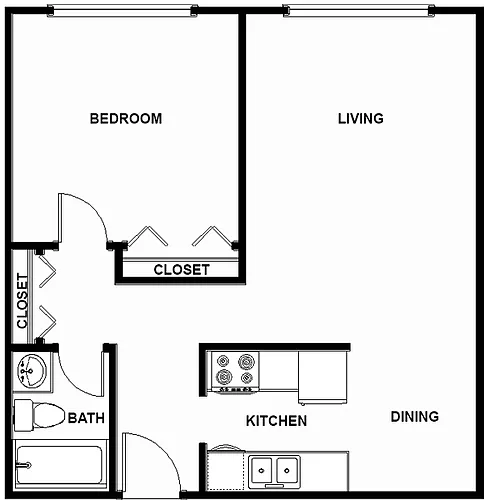 Floor plan 1X1