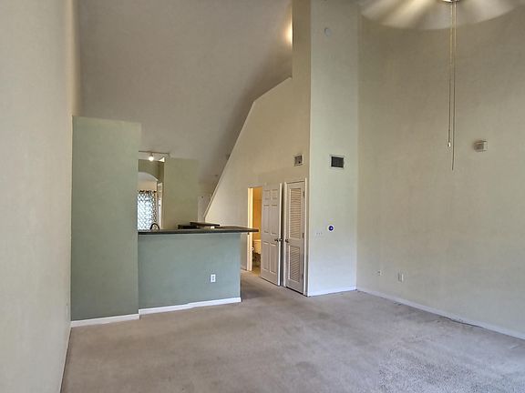 Living room and kitchen