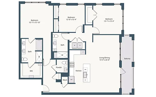 Floor plan 3A1