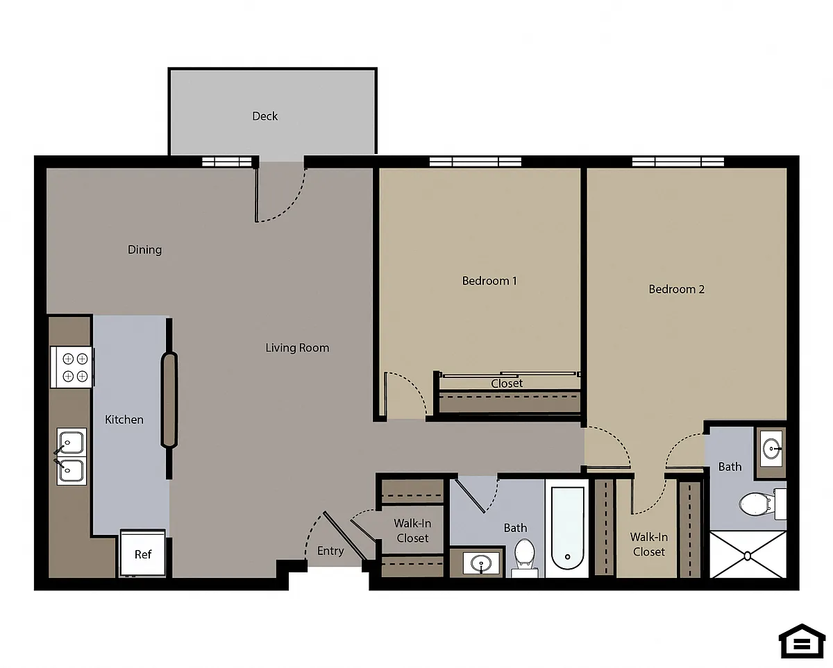 Floor plan Aspen | Renovated