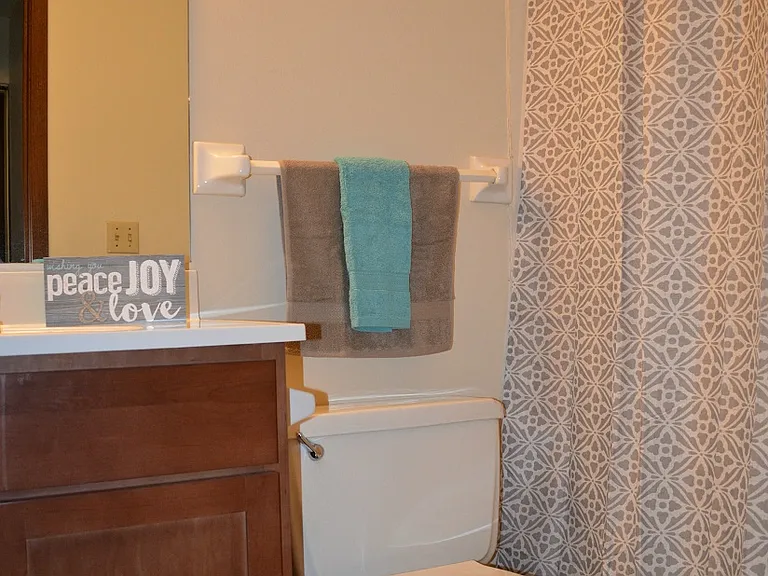 Upgraded bathrooms in each unit.