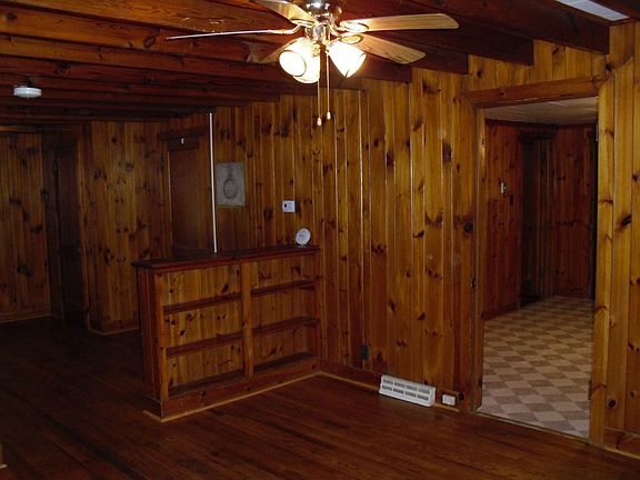 Living Room with Built in Book Case