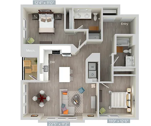 Floor plan B8-urb-1152