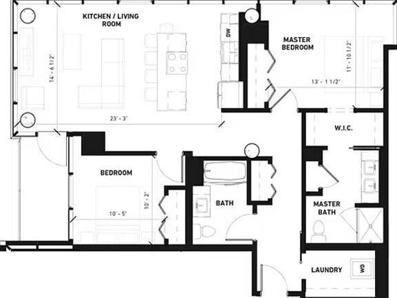 2nd image of 452 W Belmont Ave #1404