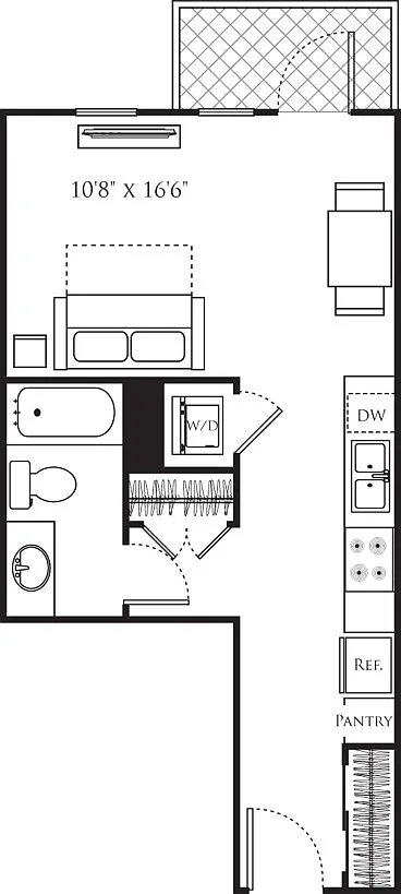 Floor plan Studio A