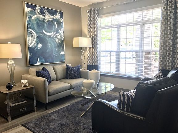 Clubroom with designer finishes and resident seating area