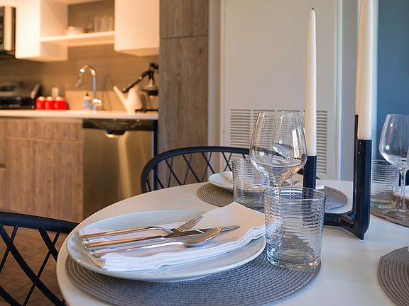 Open concept living spaces