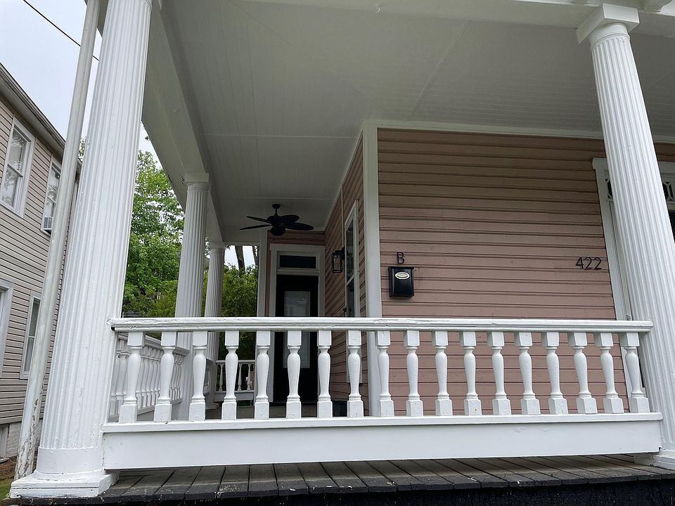 Private Sitting Area on Shared Front Porch. New Outdoor Ceiling Fan Installed!